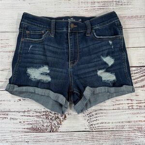 Hollister Dark Blue Jean Shorts